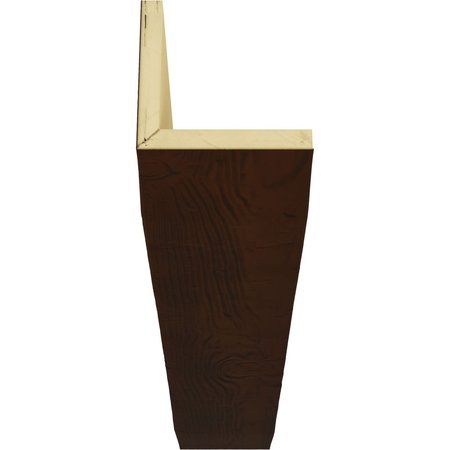 Ekena Millwork 2-Sided (L-beam) Sandblasted Endurathane Faux Wood Ceiling Beam, Premium Hickory, 8"W x 8"H  x 8'L BMSD2C0080X080X096ZH